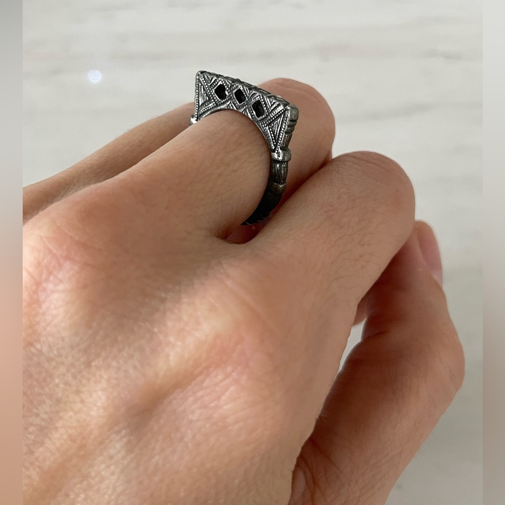 vintage etched ring
